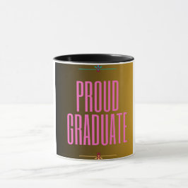 Proud Graduate Elegante Script Tasse