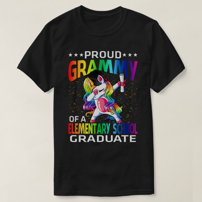 Proud Grammy einer Grundschule Unico T-Shirt (Design vorne)