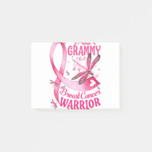 Proud Grammy of a Brustkrebs Warrior Awareness Post-it Klebezettel