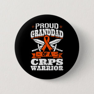 Proud Granddad eines CRPS-Kriegers RSD Awareness R Button