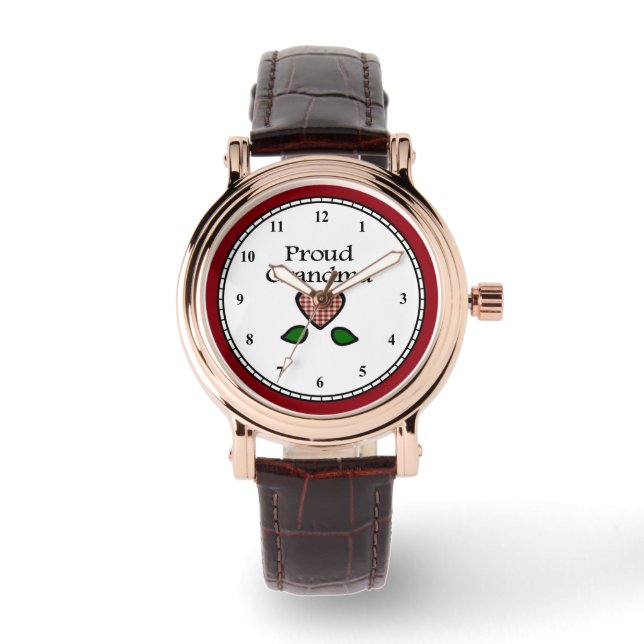 Proud Grandma Armbanduhr (Vorderseite)