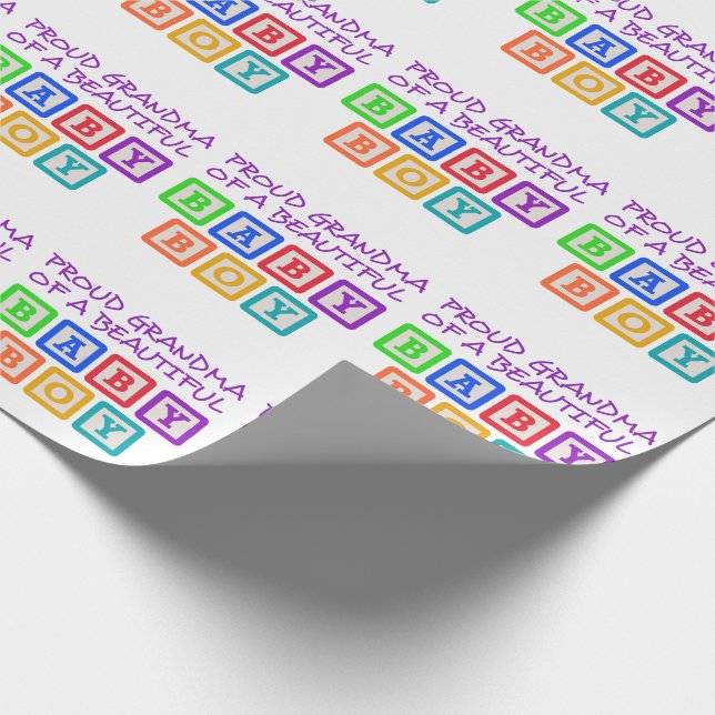 Proud Grandma Geschenkpapier (Ecke)