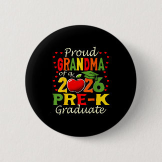 Proud grandma of 2026 pre-k graduate mothers day button
