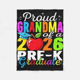 Proud grandma of 2026 pre-k graduate mothers day fleecedecke