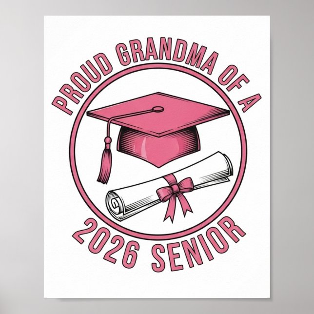 Proud Grandma of a 2026 Football Senior Class Poster (Vorne)