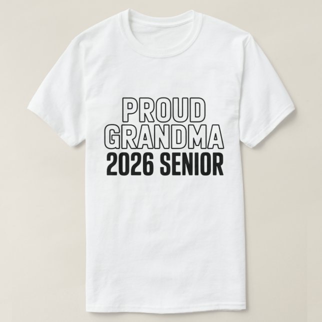 Proud Grandma of a 2026 Football Senior Class T-Shirt (Design vorne)