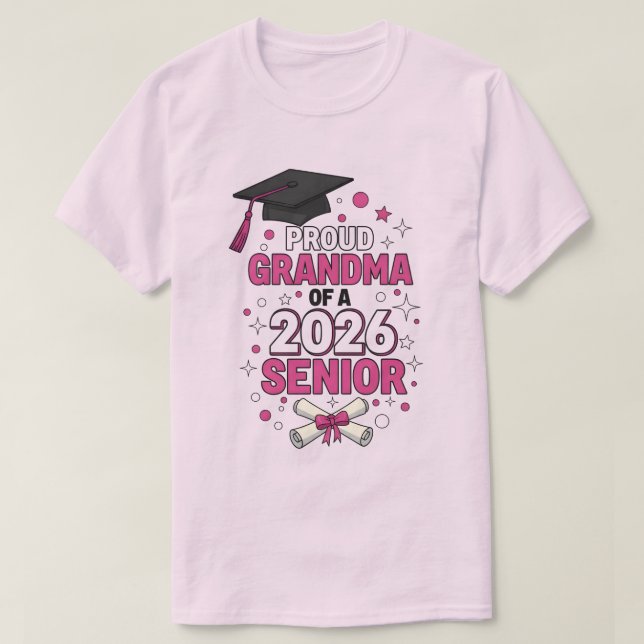 Proud Grandma of a 2026 Football Senior Class T-Shirt (Design vorne)
