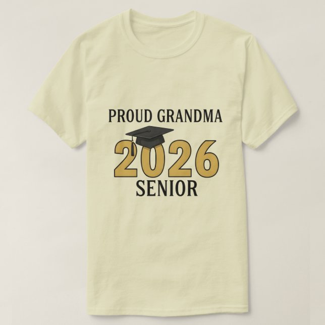 Proud Grandma of a 2026 Football Senior Class T-Shirt (Design vorne)