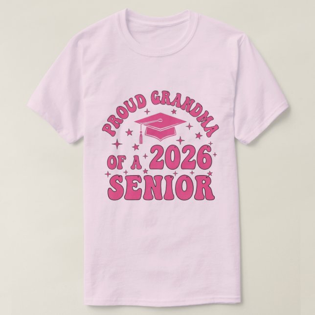 Proud Grandma of a 2026 Football Senior Class T-Shirt (Design vorne)