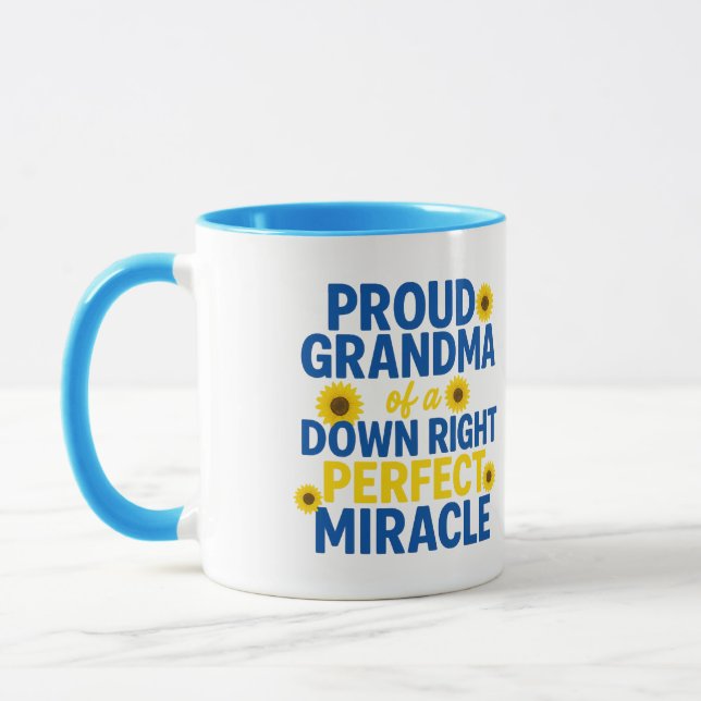 Proud Grandma of a Down Right Perfect Miracle Tasse (Links)