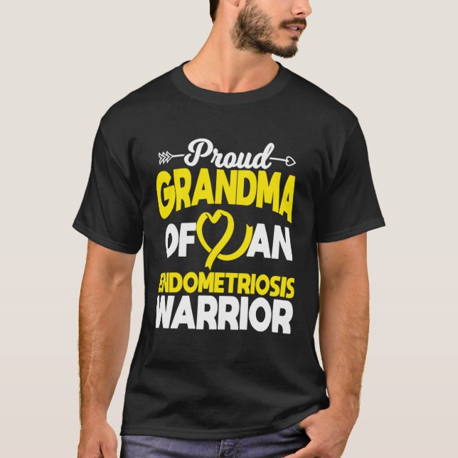 Proud Grandma Of An Endometriosis Warrior Survivor T-Shirt (Vorderseite)