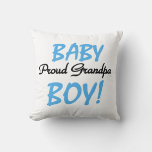 Proud Grandpa Baby Boy T - Shirt und Geschenke Kissen