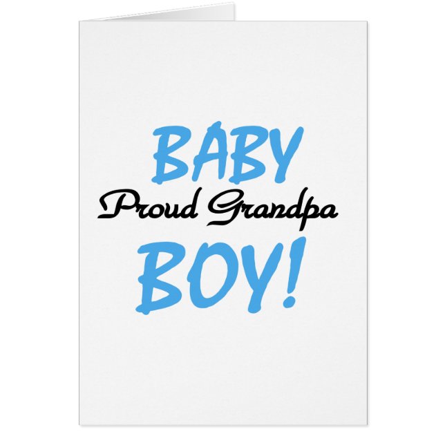 Proud Grandpa Baby Boy Tshirts und Geschenke (Vorne)
