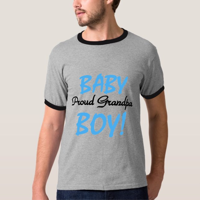 Proud Grandpa Baby Boy Tshirts und Geschenke (Vorderseite)