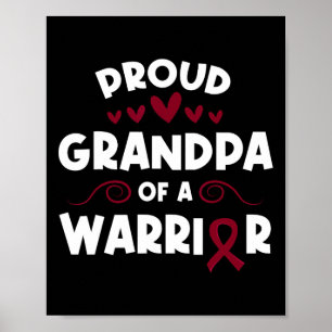 Proud Grandpa einer Sichelzellkrieger-Sichelzelle Poster