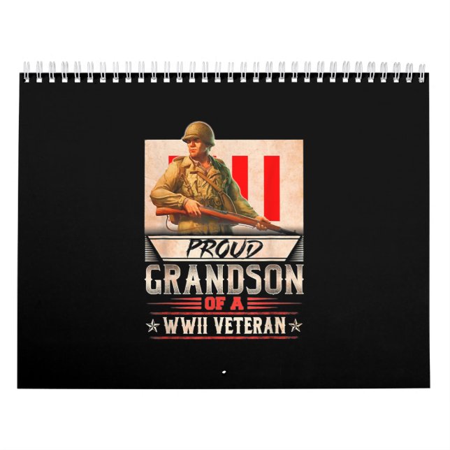 Proud Grandson eines Wwii-Veteranen Kalender (Titelbild)