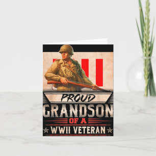 Proud Grandson eines Wwii-Veteranen Karte
