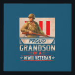 Proud Grandson eines Wwii-Veteranen Künstlicher Leinwanddruck<br><div class="desc">Proud Grandson eines Wwii-Veteranen</div>