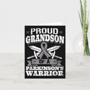 Proud Grandson of A Parkinsons Krieger Pd Awarenes Karte