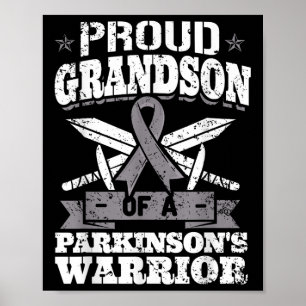 Proud Grandson of A Parkinsons Krieger Pd Awarenes Poster