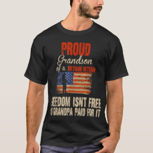 Proud Grandson vietnamesischer Militärfamilie T-Shirt