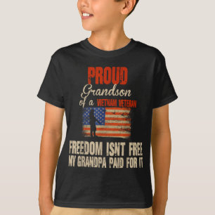 Proud Grandson vietnamesischer Militärfamilie T-Shirt