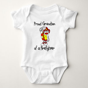Proud Grandson vom Feuerwehrmann Baby Strampler