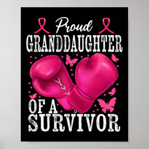 Proud Grandtochter Survivor Breastkrebs Boxing Poster