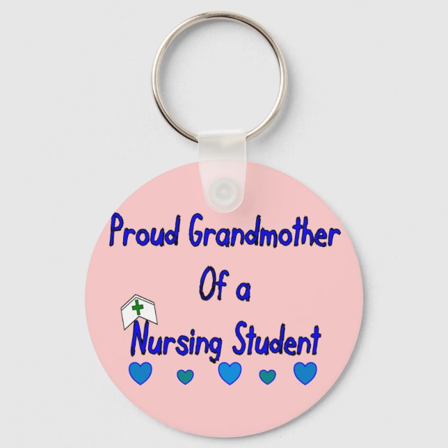 Proud Granmutter Nursing Student Schlüsselanhänger (Vorderseite)