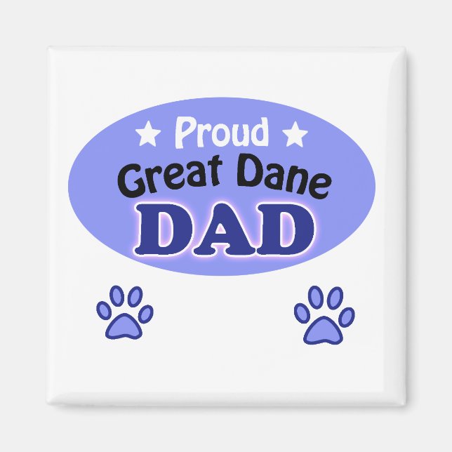 Proud Great Dane dad Magnet (Vorne)