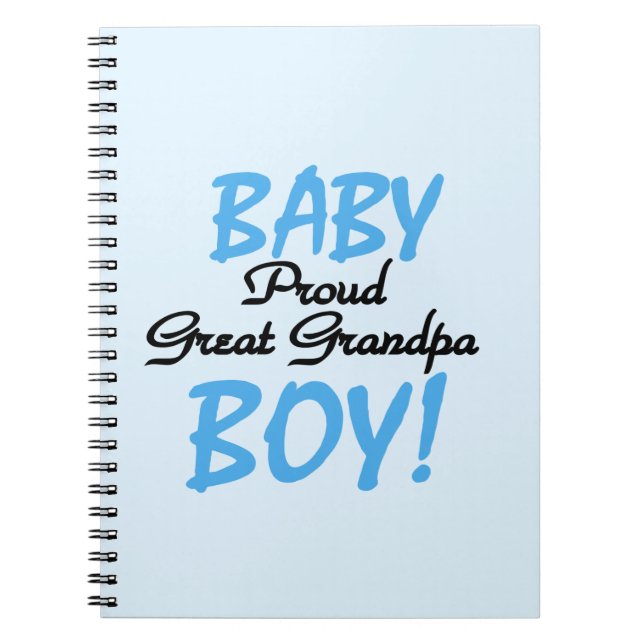 Proud Great Grandpa Baby Boy Geschenke Notizblock (Vorderseite)