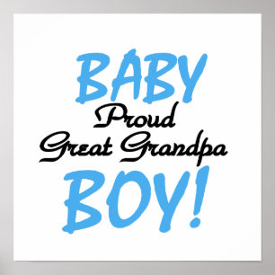 Proud Great Grandpa Baby Boy Geschenke Poster