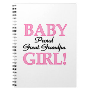 Proud Great Grandpa Baby Girls Notizblock