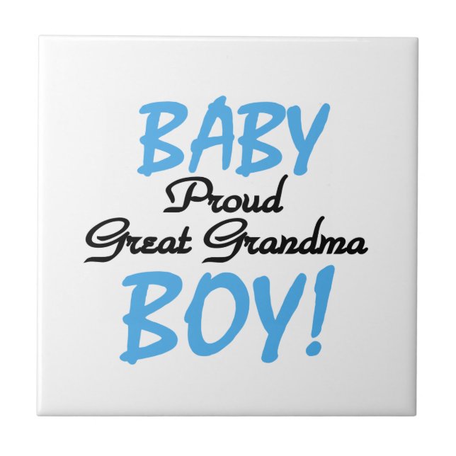 Proud Great Oma Baby Boy Geschenke Fliese (Vorderseite)