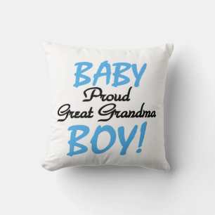 Proud Great Oma Baby Boy Geschenke Kissen