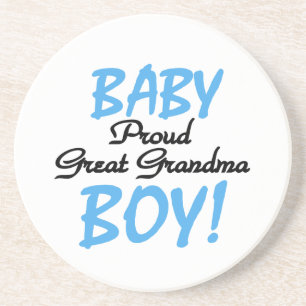 Proud Great Oma Baby Boy Geschenke Sandstein Untersetzer