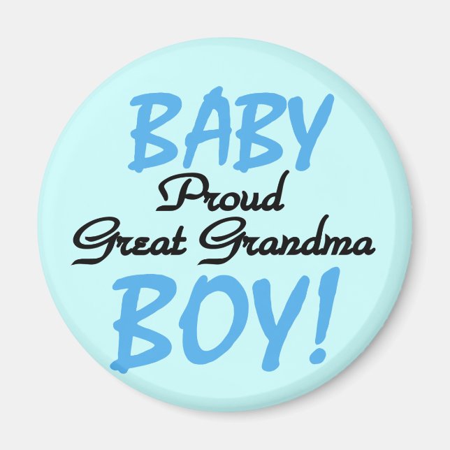 Proud Great Oma Baby Boy Tshirts und Geschenke Magnet (Vorne)