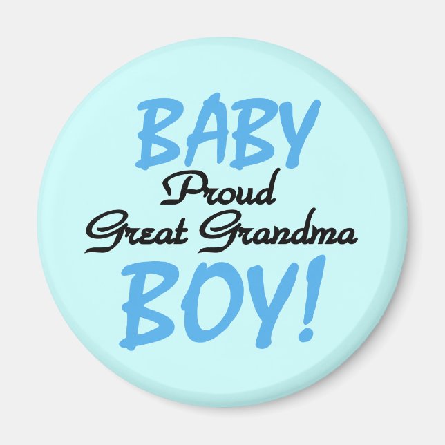 Proud Great Oma Baby Boy Tshirts und Geschenke Magnet (Vorne)
