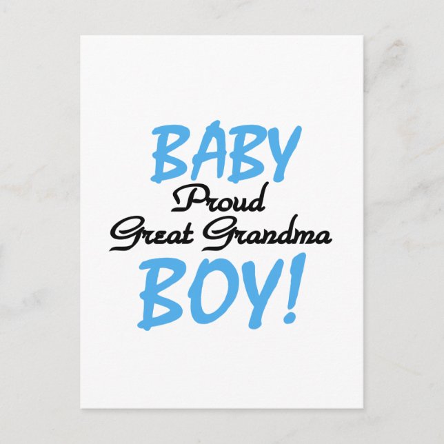 Proud Great Oma Baby Boy Tshirts und Geschenke Postkarte (Vorderseite)