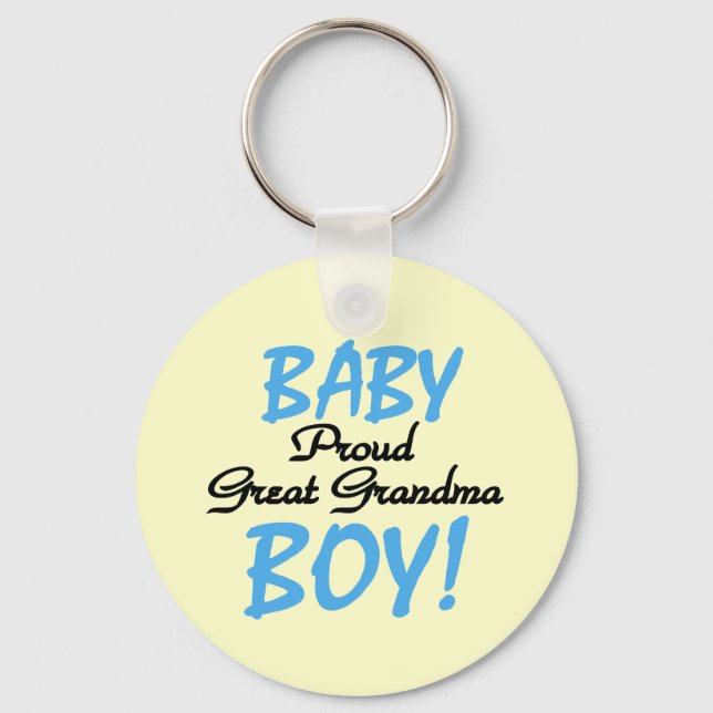 Proud Great Oma Baby Boy Tshirts und Geschenke Schlüsselanhänger (Vorderseite)