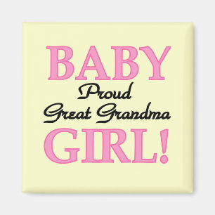 Proud Great Oma Baby Girl Tshirts und Geschenke Magnet