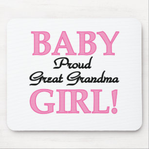 Proud Great Oma Baby Girl Tshirts und Geschenke Mousepad