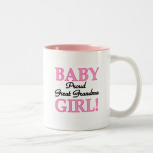 Proud Great Oma Baby Girl Tshirts und Geschenke Zweifarbige Tasse