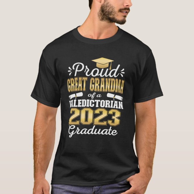Proud Great Oma von 2023 Valedictorian Class 20 T-Shirt (Vorderseite)