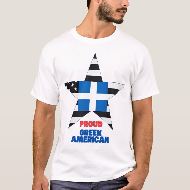PROUD GREEK AMERICAN T-Shirt (Vorderseite)