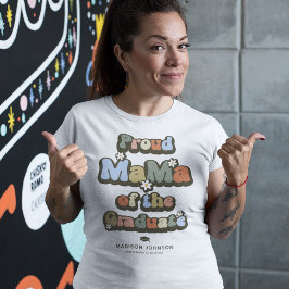 Proud Groovy Mama vom Graduate T-Shirt