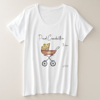Proud Großmutter Babydusche Plus Größen T - Shirt