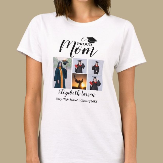 Proud Guardians Individuelle Name, Foto Collage Pa T-Shirt (Von Creator hochgeladen)