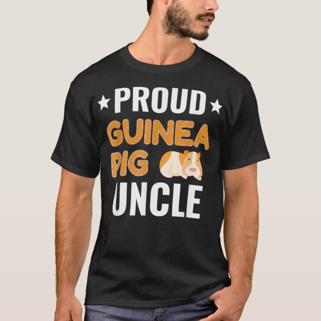 Proud Guinea Pig Onkel Haustiere Besitzer Männer T-Shirt (Vorderseite)
