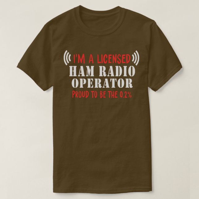 Proud Ham Radio Operator T-Shirt (Design vorne)